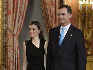 Don Felipe y doña Letizia, en la reunión anual de los patronatos de la Fundación Príncipe de Asturias