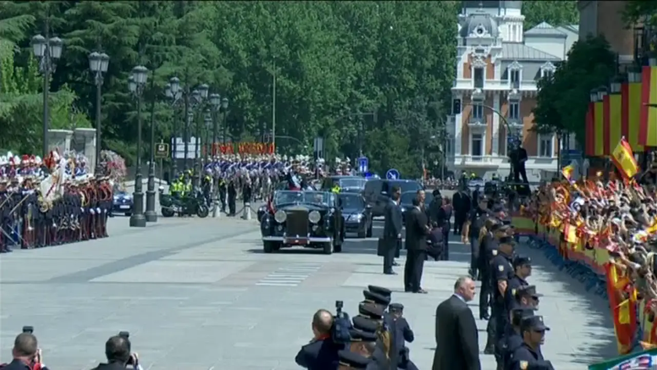 Los nuevos Reyes llegan al Palacio Real