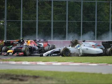 Accidente entre Massa y Pérez