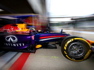 Vettel sale del garaje