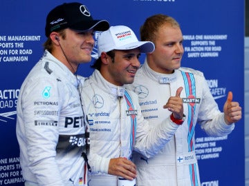 Massa, Bottas y Rosberg, los más rápidos del sábado