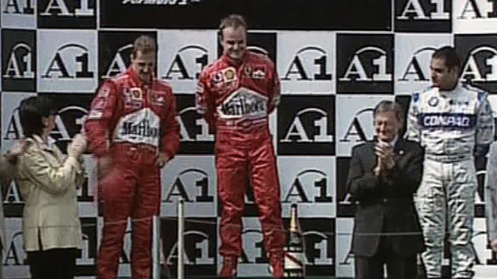 El podio de Austria 2002
