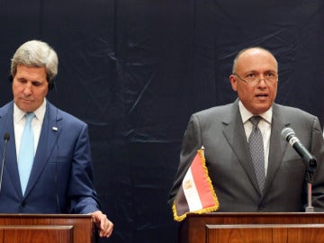 John Kerry en El Cairo