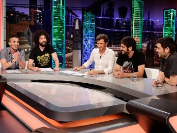 Juan, Damián, Pablo Motos y Estopa en El Hormiguero 3.0