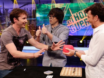 James Blunt, Luis Piedrahita y Pablo Motos en El Hormiguero 3.0