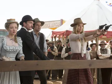 Seth MacFarlane, Charlize Theron, Neil Patrick Harris y Amanda Seyfried, Seth MacFarlane, Charlize Theron, Neil Patrick Harris y Amanda Seyfried,