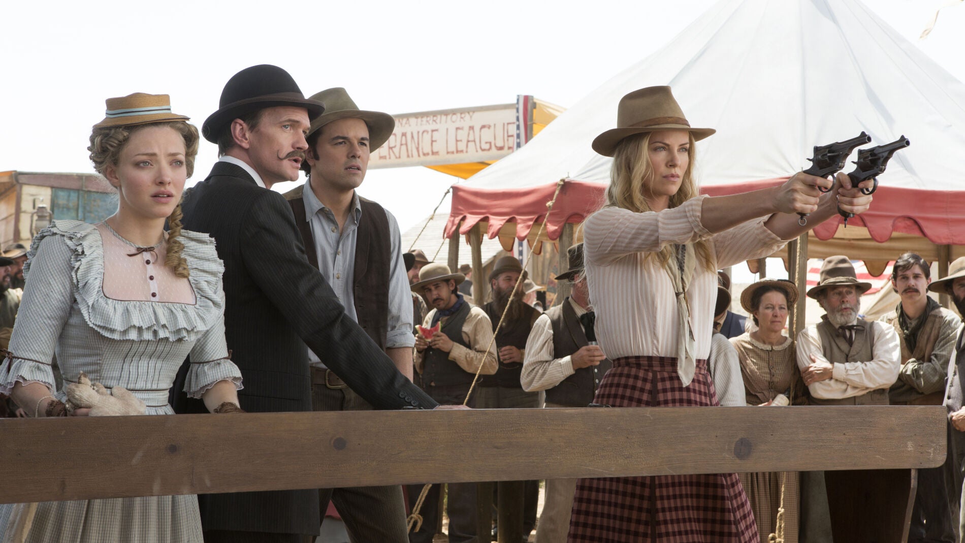 Seth MacFarlane, Charlize Theron, Neil Patrick Harris y Amanda Seyfried,
