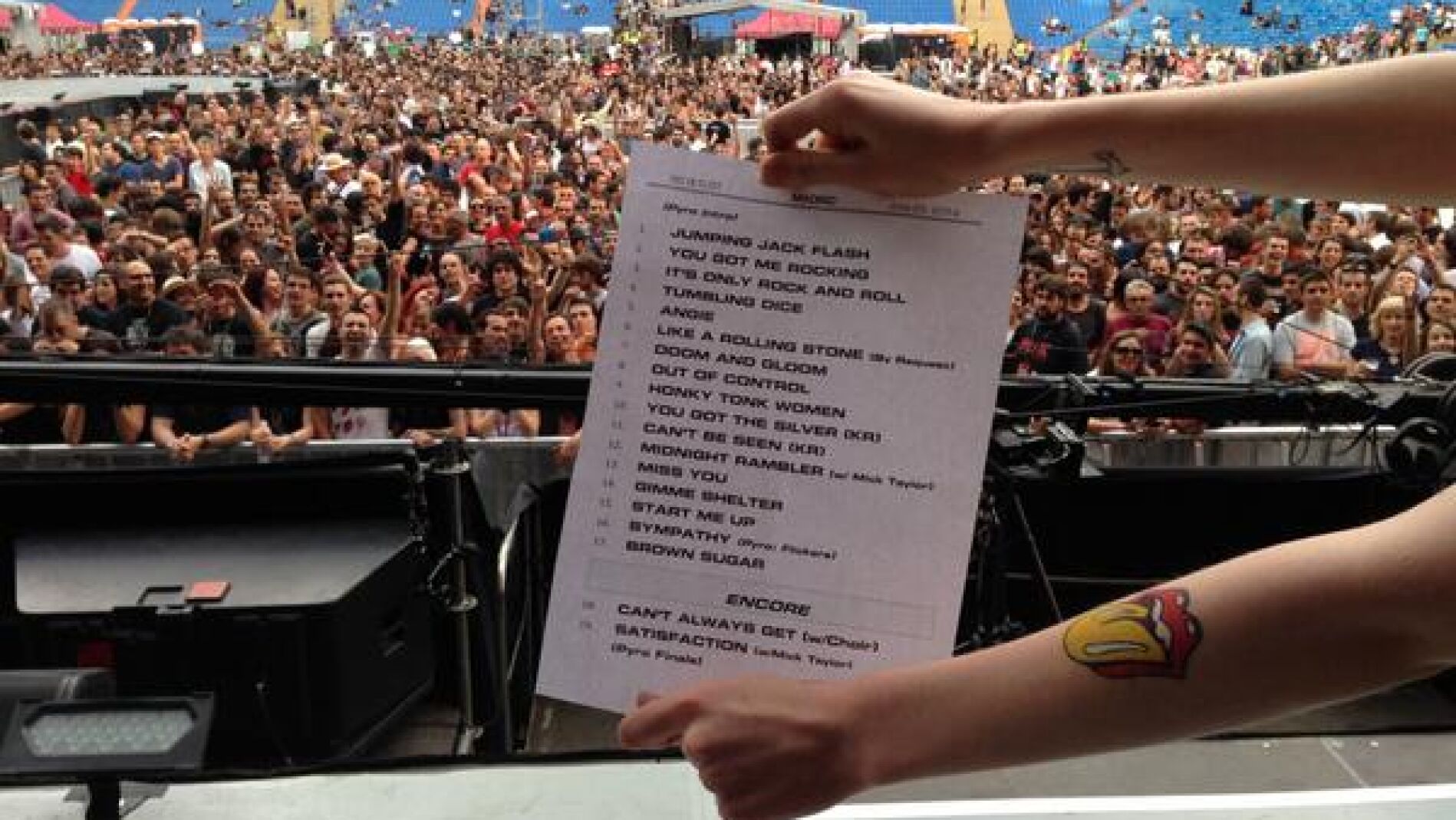 Setlist de los Rolling Stones