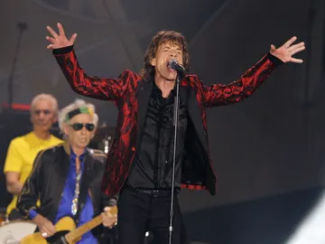 Mick Jagger hechizando al público Mick Jagger hechizando al público