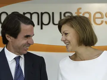 José María Aznar y María Dolores de Cospedal José María Aznar y María Dolores de Cospedal