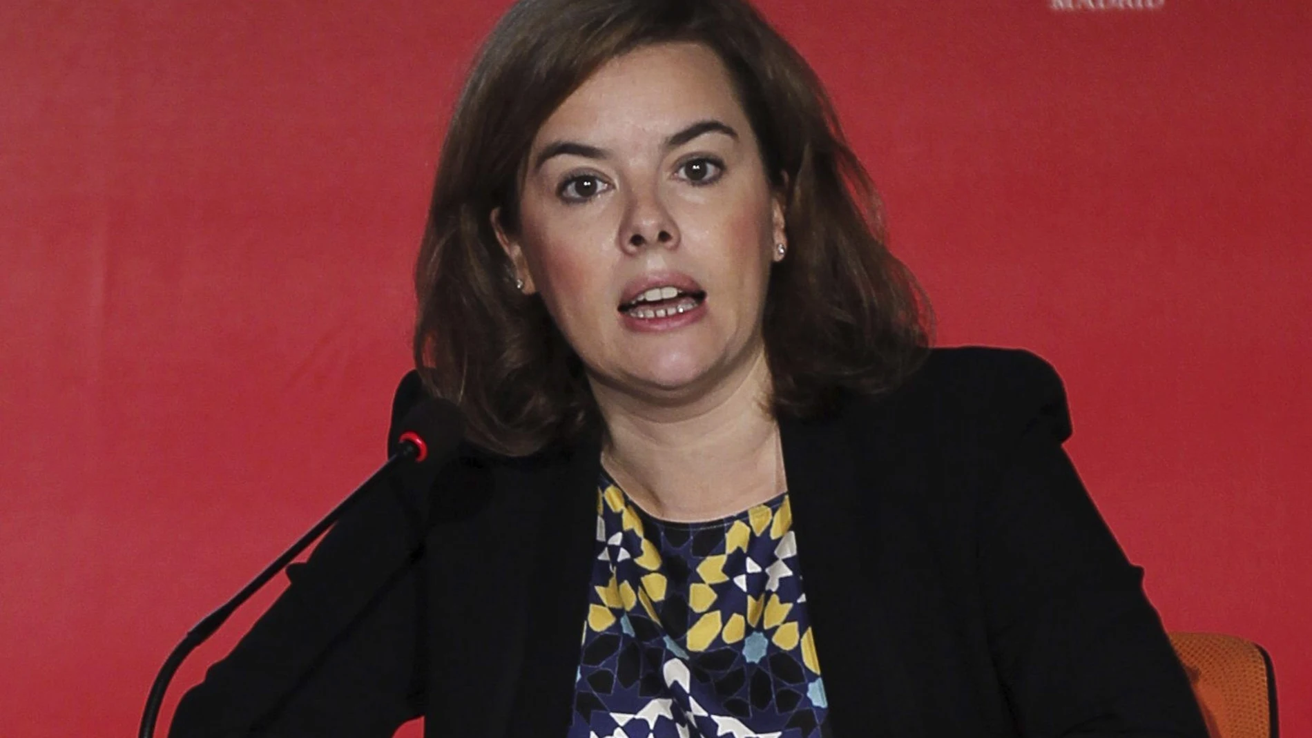 La vicepresidenta del Gobierno, Soraya Sáenz de Santamaría La vicepresidenta del Gobierno, Soraya Sáenz de Santamaría