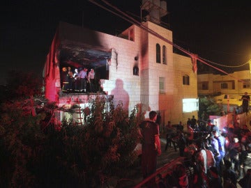 Una casa destruida por el Ejército de Israel