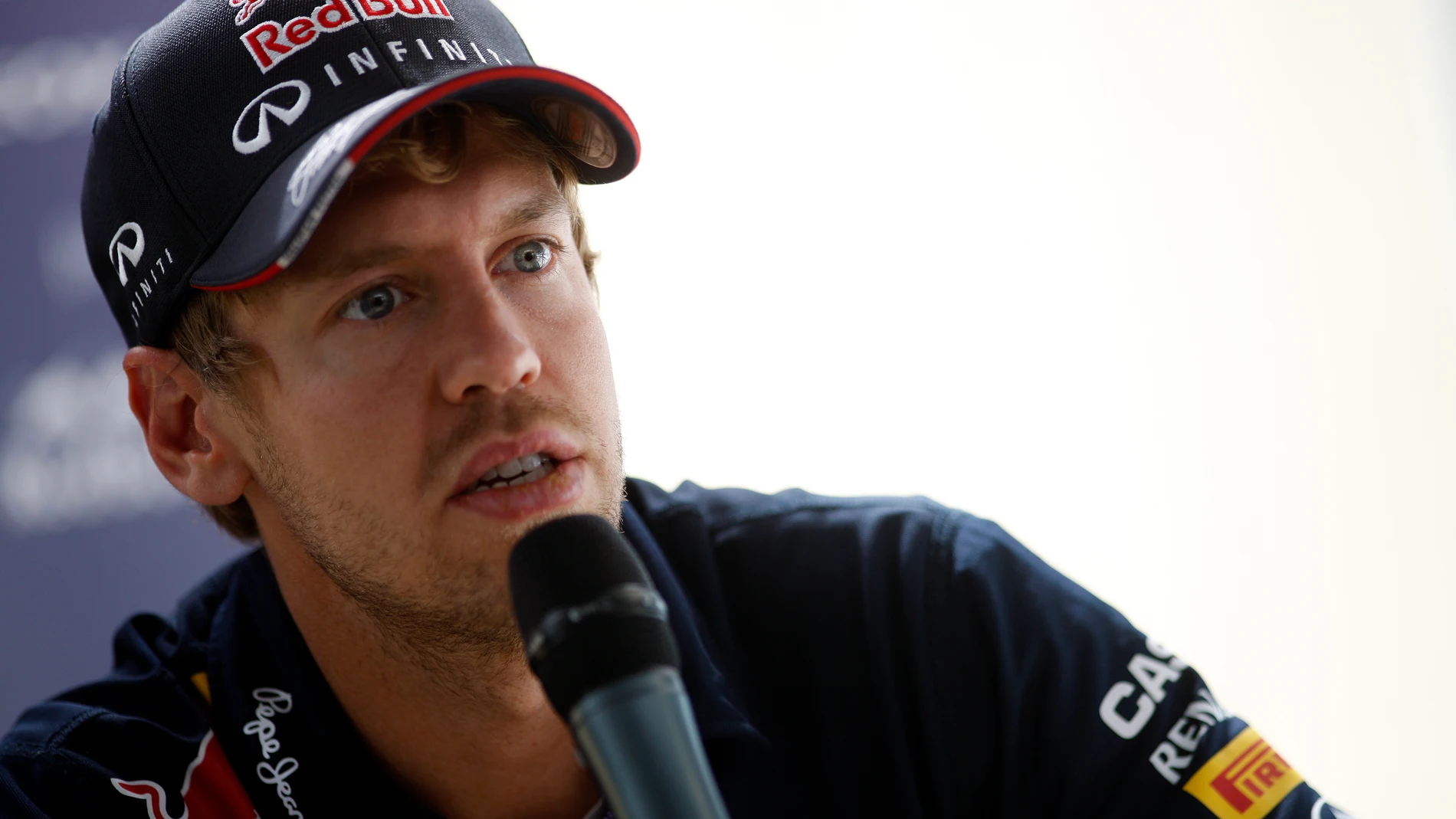 Vettel, en una conferencia en Silverstone