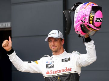 Button, tercero en la Q3 de Gran Bretaña
