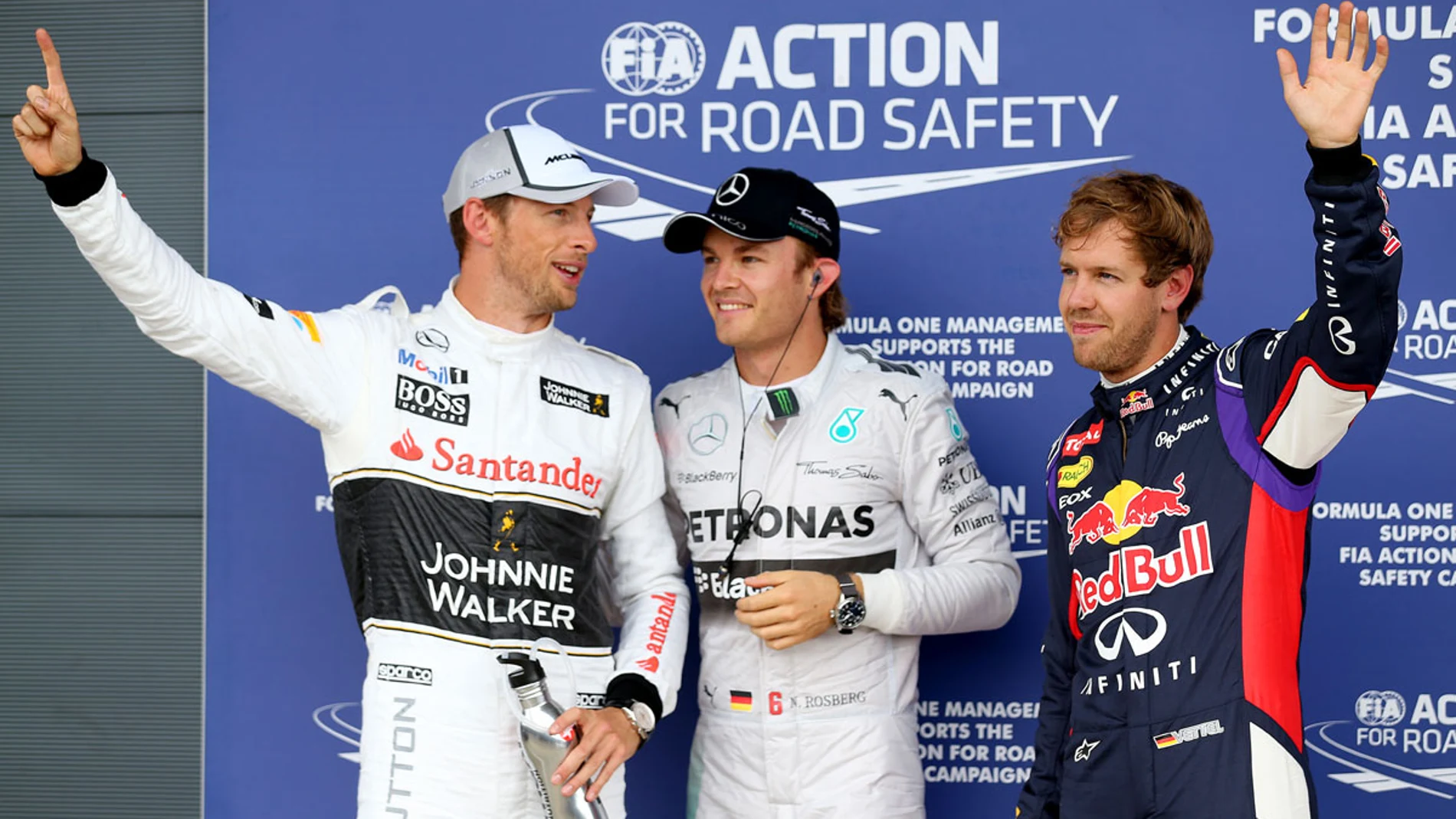 Rosberg, Button y Vettel, los más rápidos del sábado