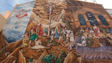 Mural en la parroquia