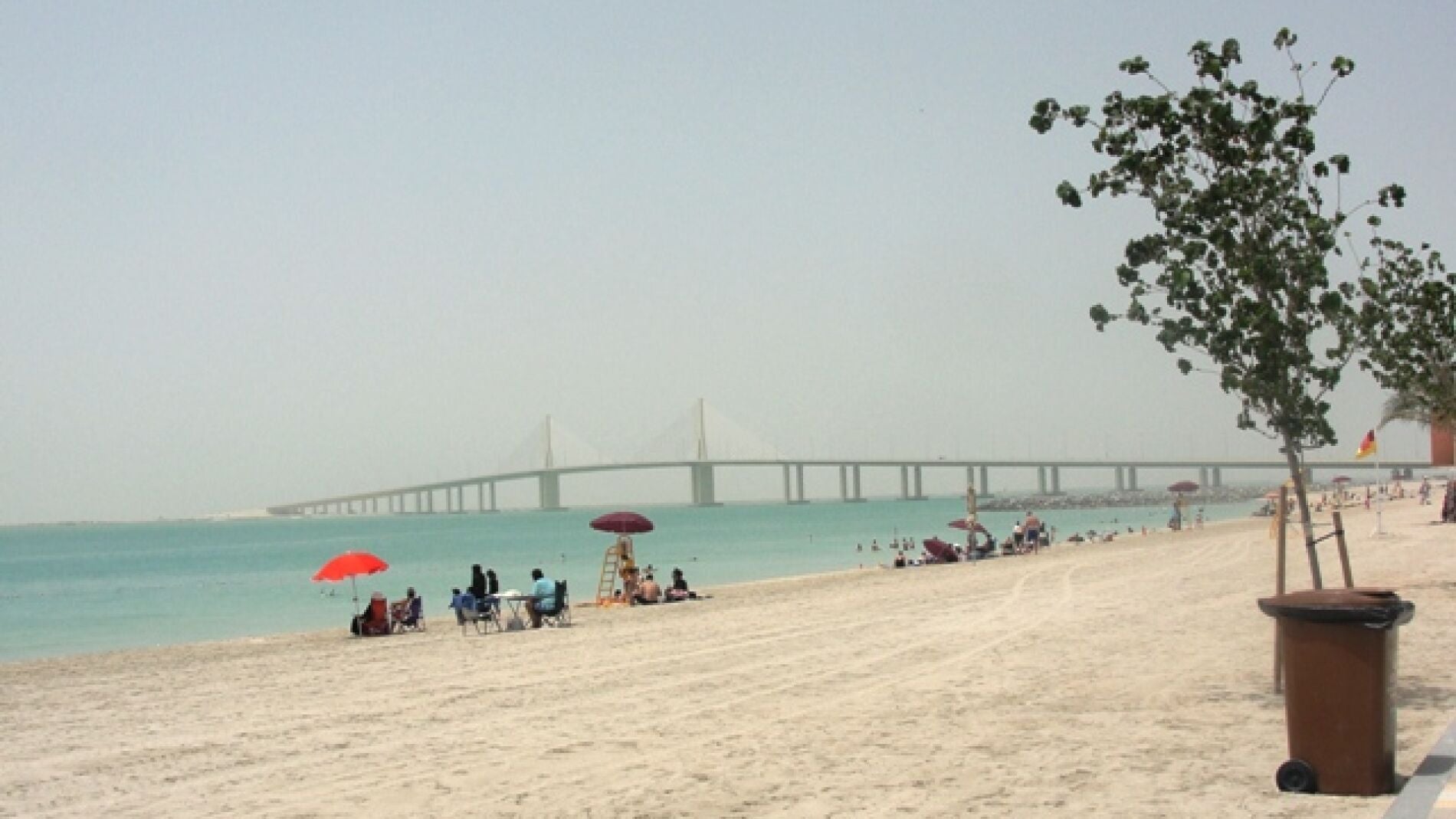 Instant&aacute;nea de la playa de Al Bateen, en Abu Dhabi