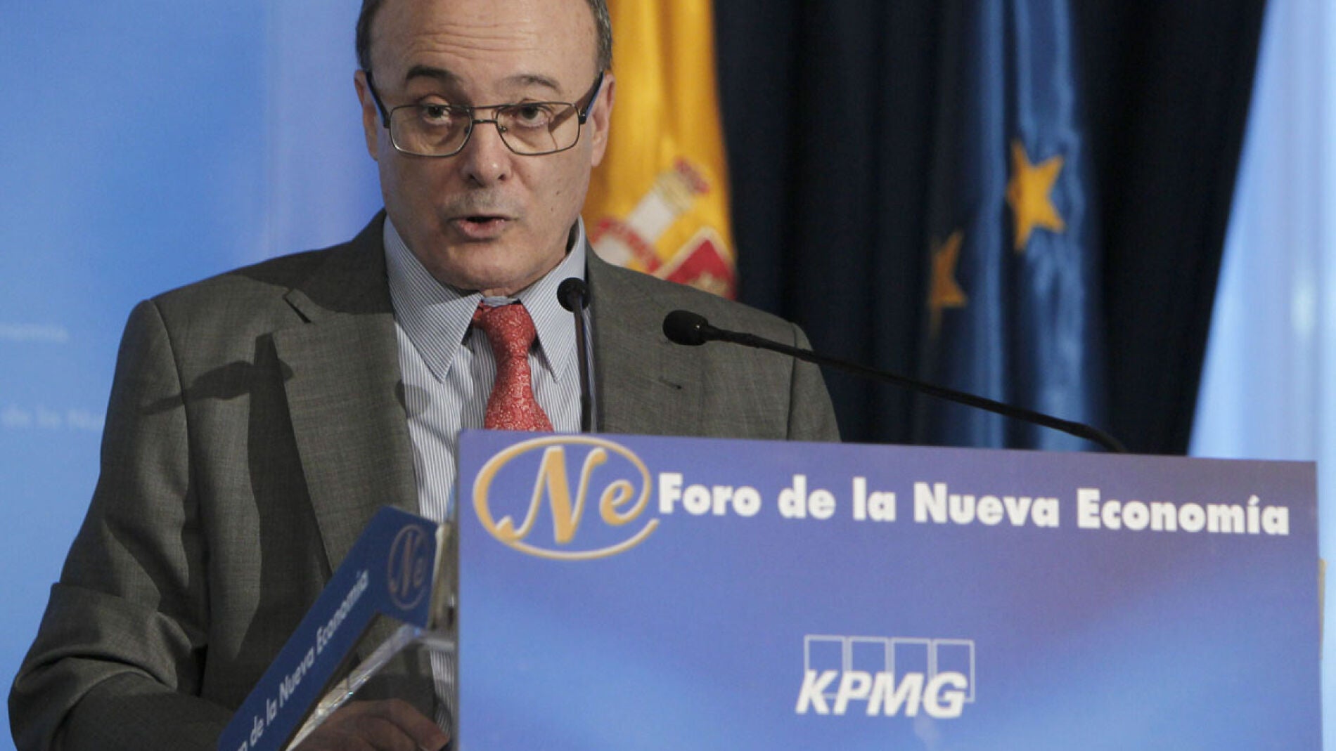 El gobernador del Banco de Espa&ntilde;a, Luis Mar&iacute;a Linde.