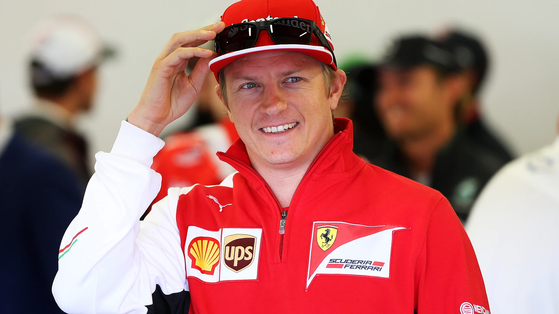 Kimi Raikkonen en Silverstone