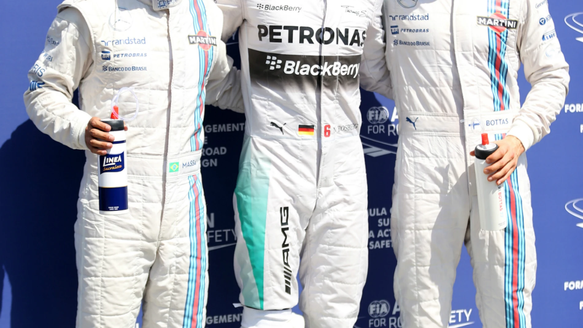 Massa, Rosberg y Bottas, los más rápidos del sábado