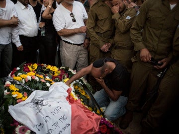 Funeral por una víctima palestina víctima de la ofensiva de Israel