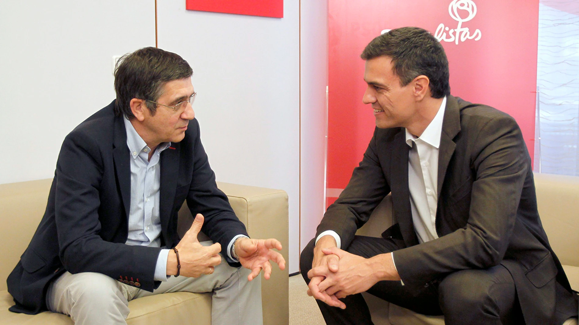 Encuentro entre Patxi López y Pedro Sánchez Encuentro entre Patxi López y Pedro Sánchez