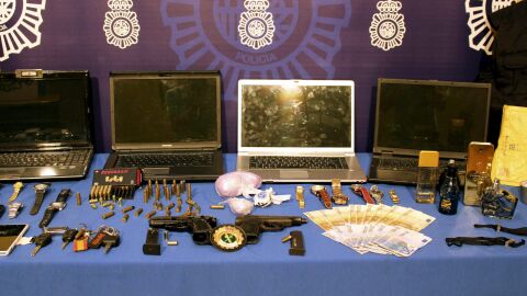 Parte de la incautaci&oacute;n de la Polic&iacute;a.