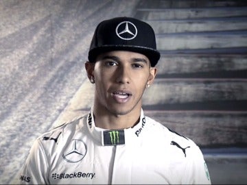 Lewis Hamilton, en el simulador de Mercedes