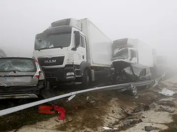 Accidente en la A-8 en Lugo Accidente en la A-8 en Lugo