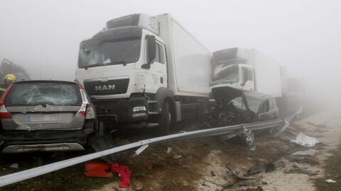 Accidente en la A-8 en Lugo