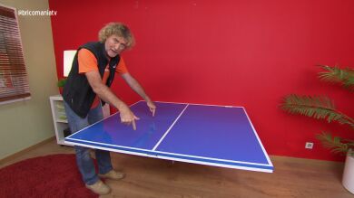 Construimos una mesa de Ping-Pong convertible en una ventana decorativa