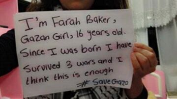 Farah Baker pidiendo la salvación de Gaza