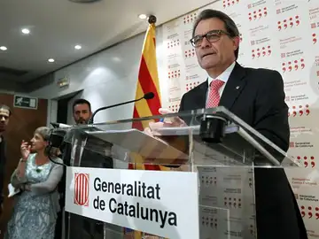 Artur Mas en rueda de prensa Artur Mas en rueda de prensa