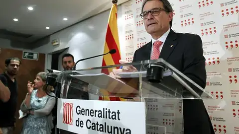 Artur Mas en rueda de prensa Artur Mas en rueda de prensa
