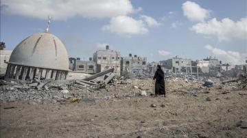 La Franja de Gaza, tras un bombardeo israelí - Imagen de archivo