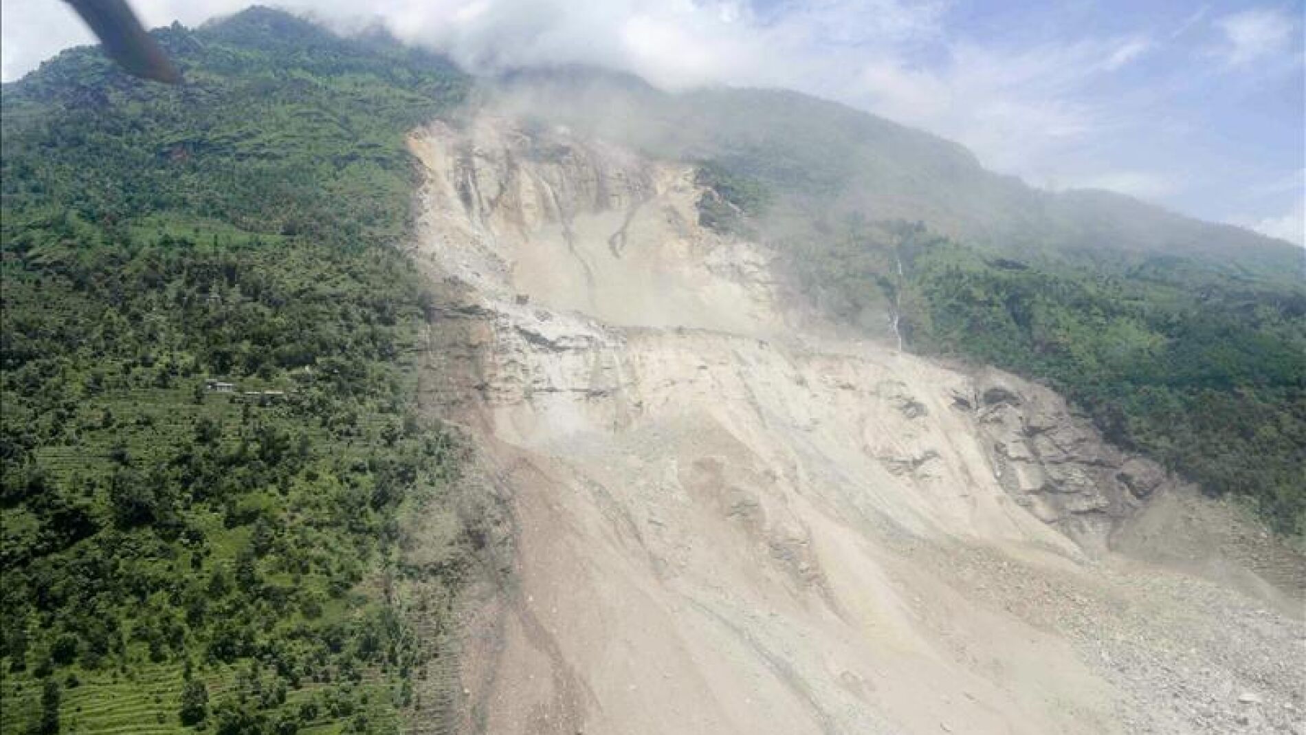 Los corrimientos de tierra en Nepal
