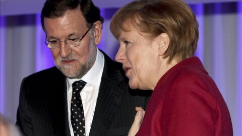 Mariano Rajoy y Angela Merkel