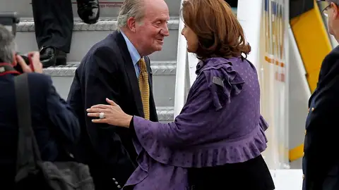 El Rey Juan Carlos llega a Bogotá El Rey Juan Carlos llega a Bogotá