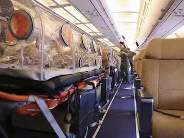Avión medicalizado para trasladar al religioso enfermo de ébola Avión medicalizado para trasladar al religioso enfermo de ébola