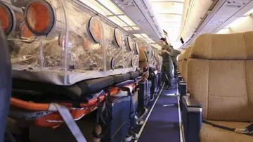 Avión medicalizado para trasladar al religioso enfermo de ébola