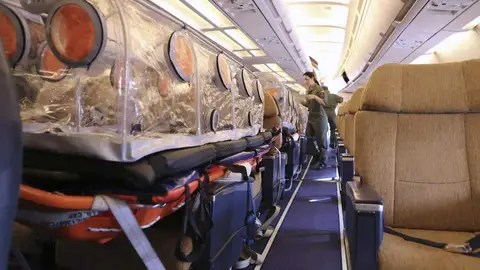 Avión medicalizado para trasladar al religioso enfermo de ébola Avión medicalizado para trasladar al religioso enfermo de ébola