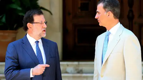 Despacho de Rajoy con el Rey Despacho de Rajoy con el Rey