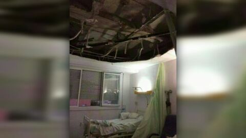 Techo desplomado en un hospital de Puertollano