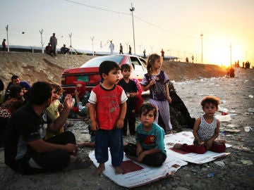 Niños refugiados en Irak