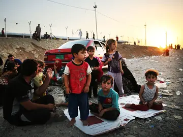 Niños refugiados en Irak Niños refugiados en Irak