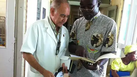 Miguel Pajares junto a George Combey Miguel Pajares junto a George Combey