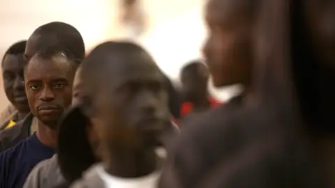 Imagen de archivo de inmigrantes Imagen de archivo de inmigrantes