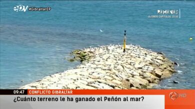 Denuncian que Gibraltar gana ilegalmente terreno al mar