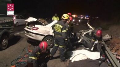 Cinco muertos al chocar un coche y un camión en Alcalá de Xivert en Castellón