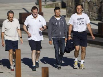Mariano Rajoy sale a practicar deporte en Pontevedra